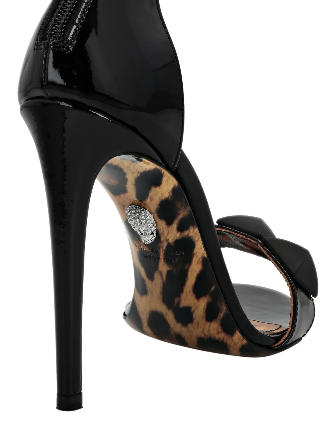 Ankle Strap Stud Sandals, цвет: Черный