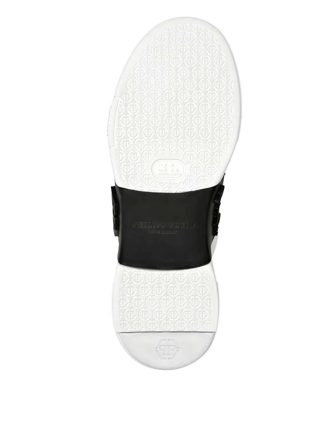 LO-TOP SNEAKERS PHANTOM KICK$ LEATHER HEXAGON WITH Crystals, цвет: Черный