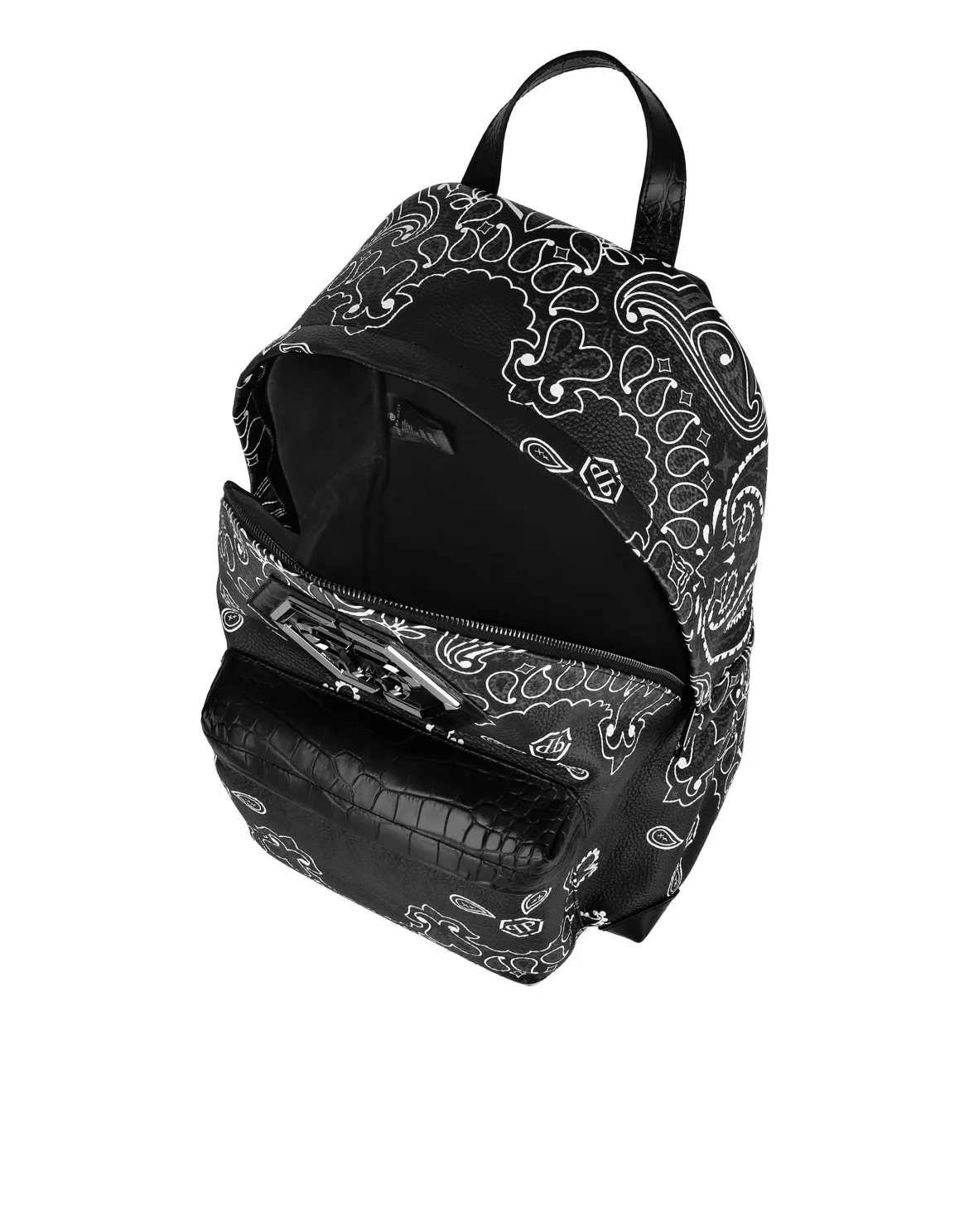 Leather BAckpack Paisley, цвет: Черный