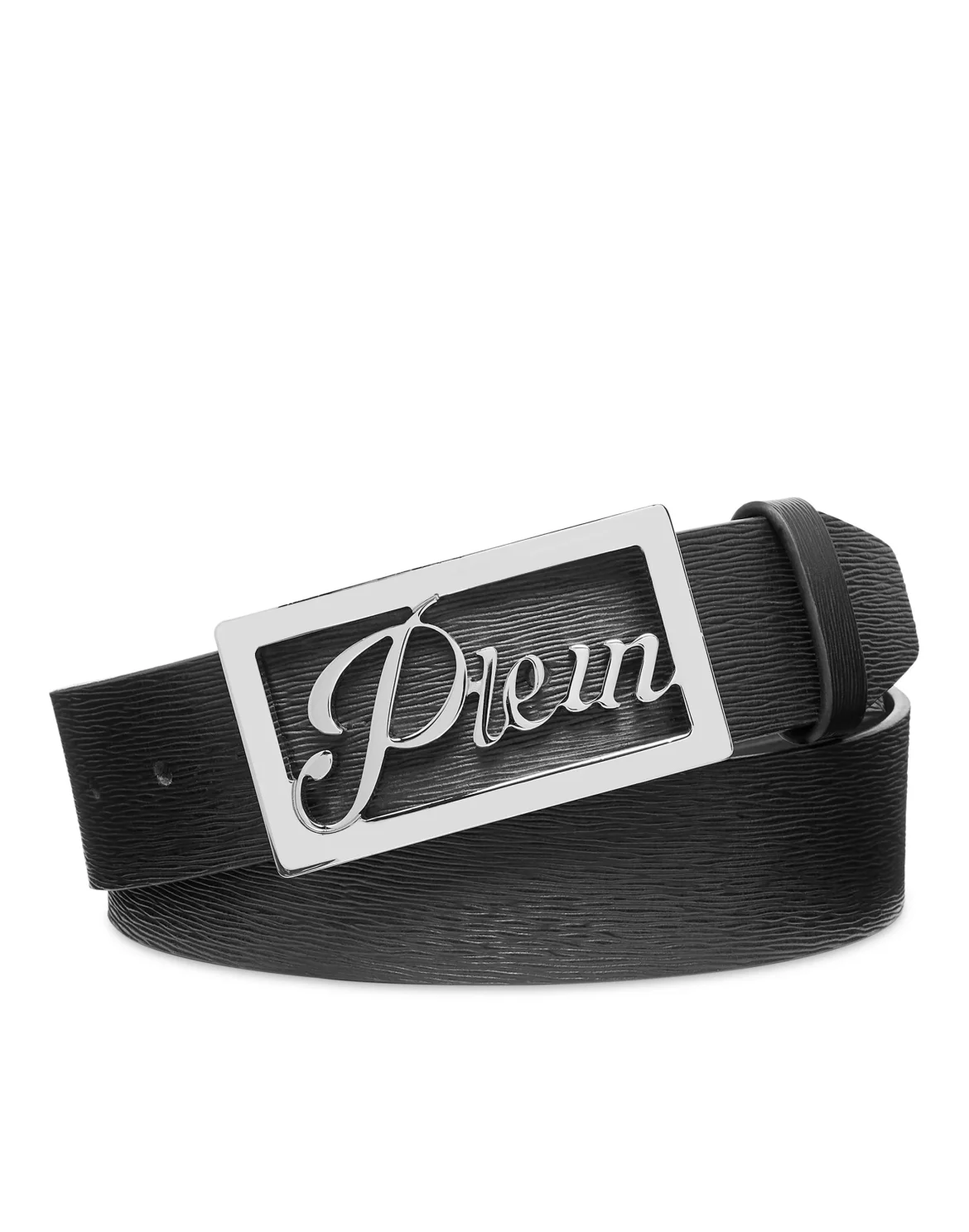 Saffiano Leather Belt, цвет: Черный
