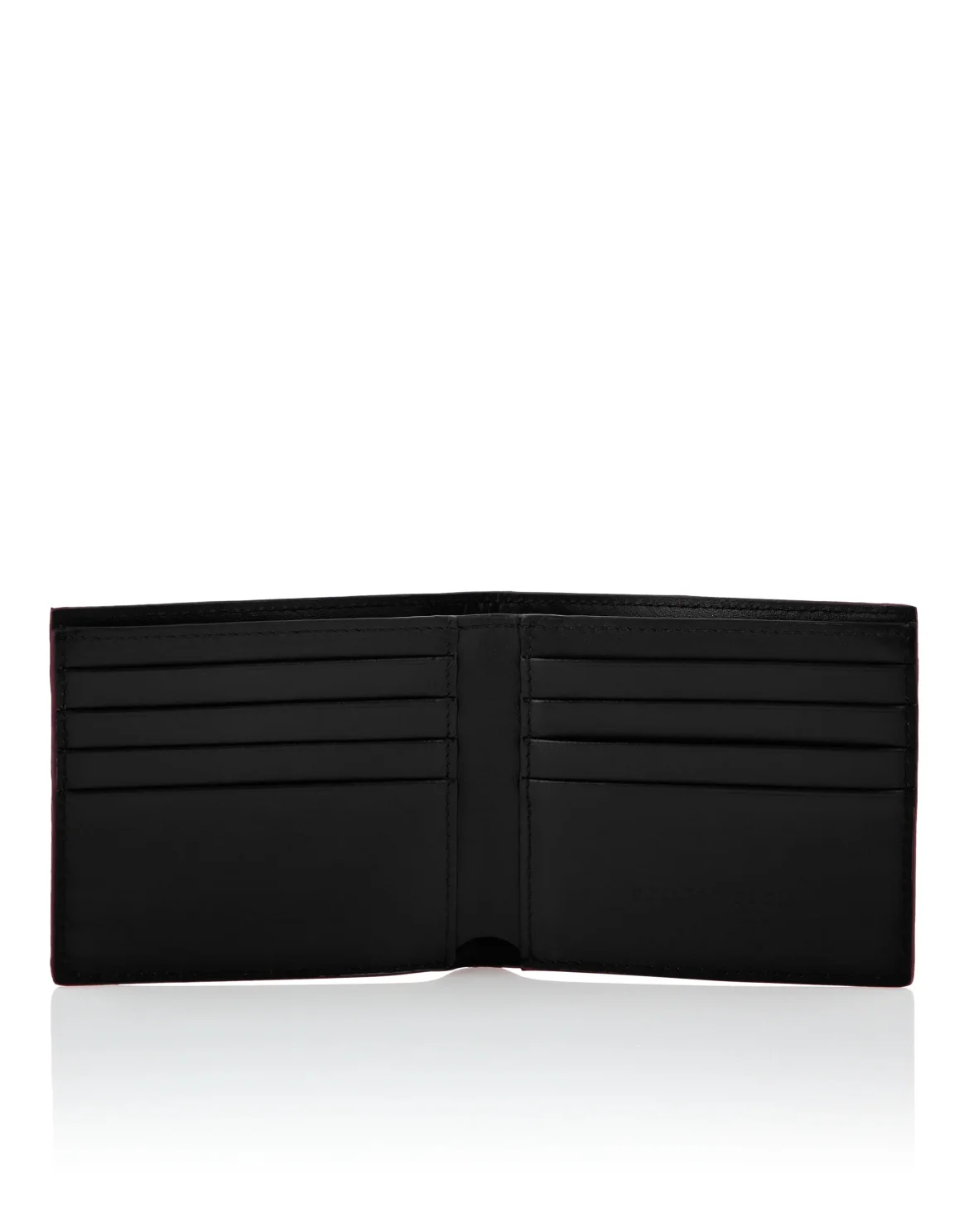 Leather French wallet Paisley Gothic Plein, цвет: Красный