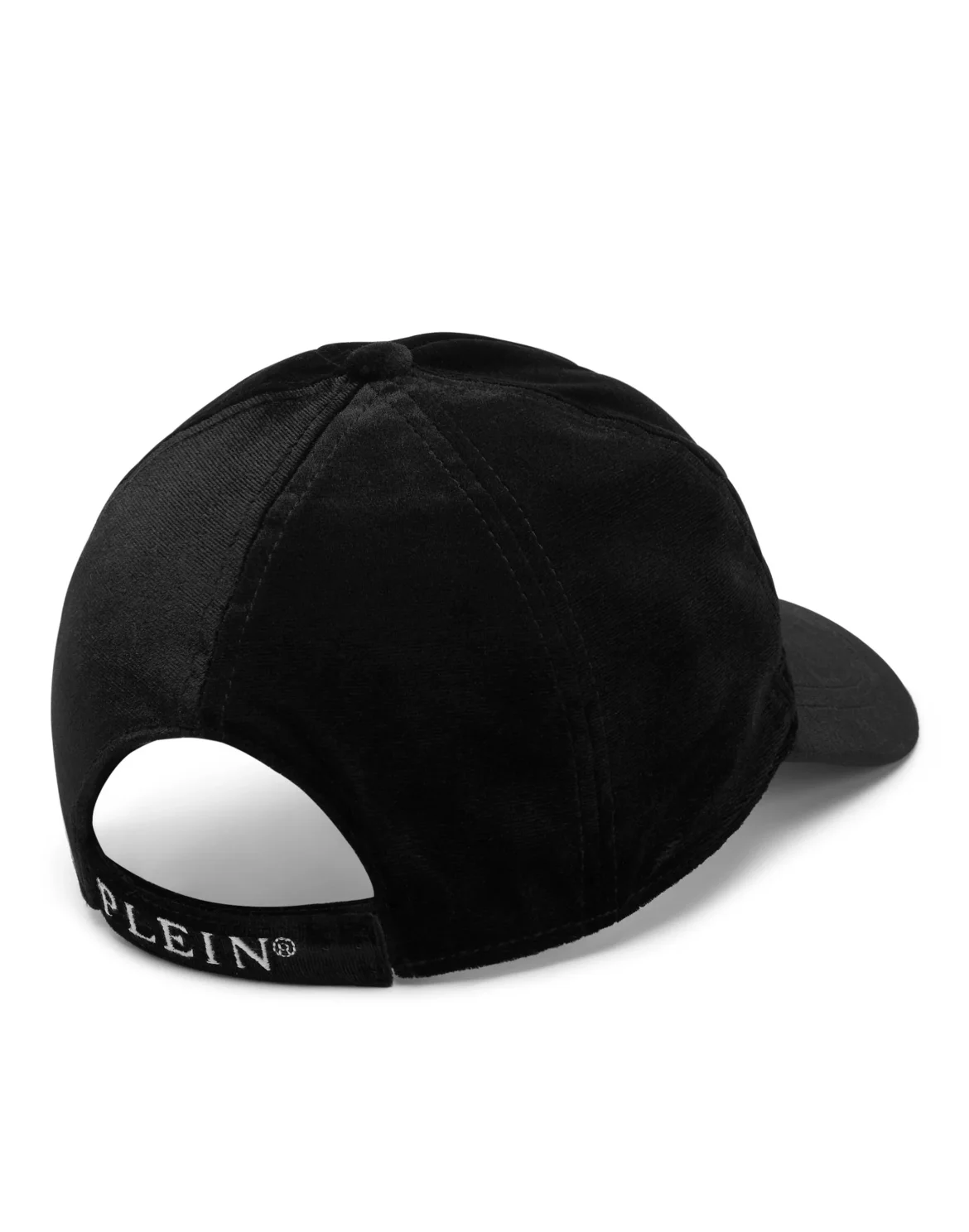 Velvet Baseball Cap Iconic Plein, цвет: Черный
