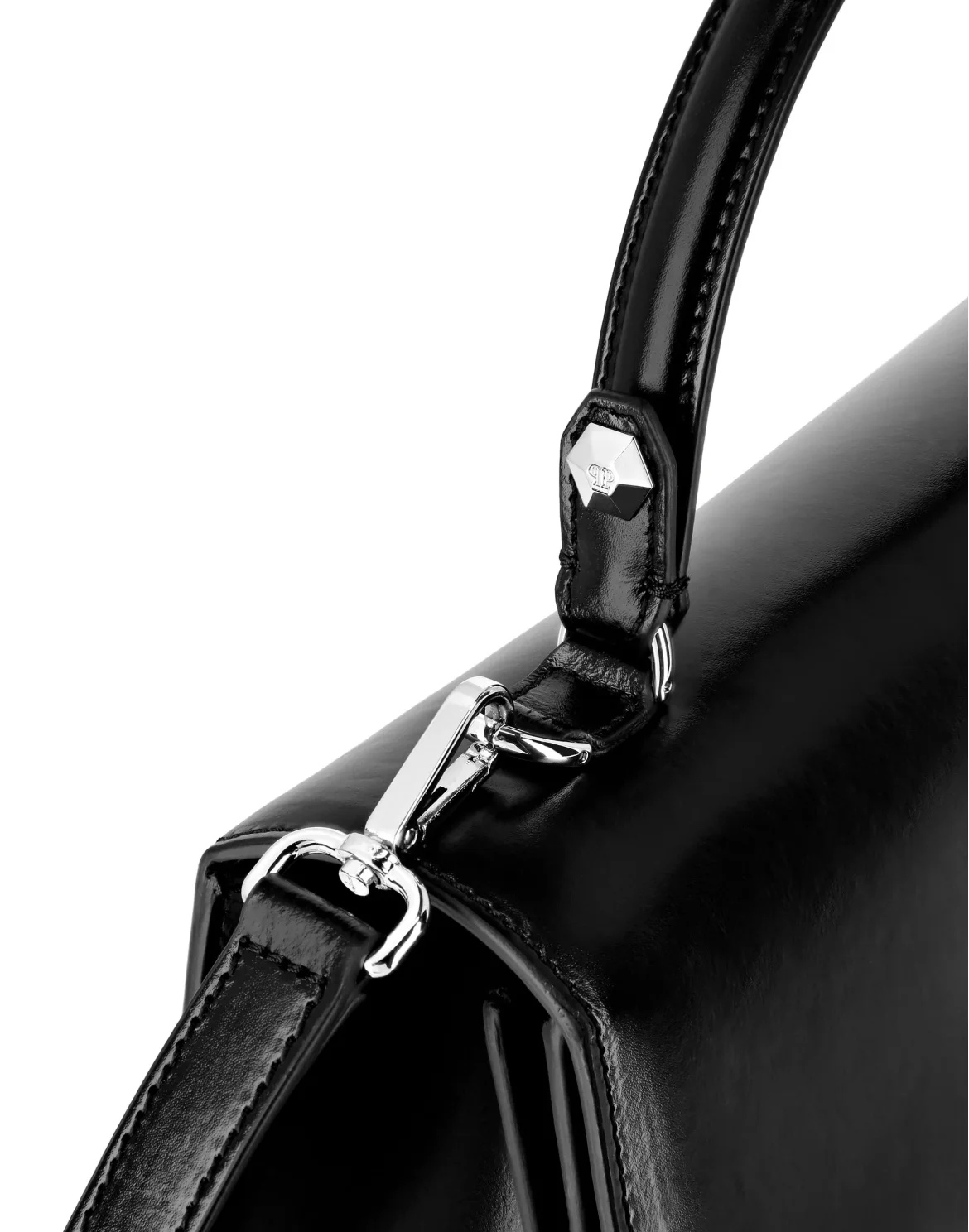 Superheroin Large Handle Bag Plein Stones, цвет: Черный