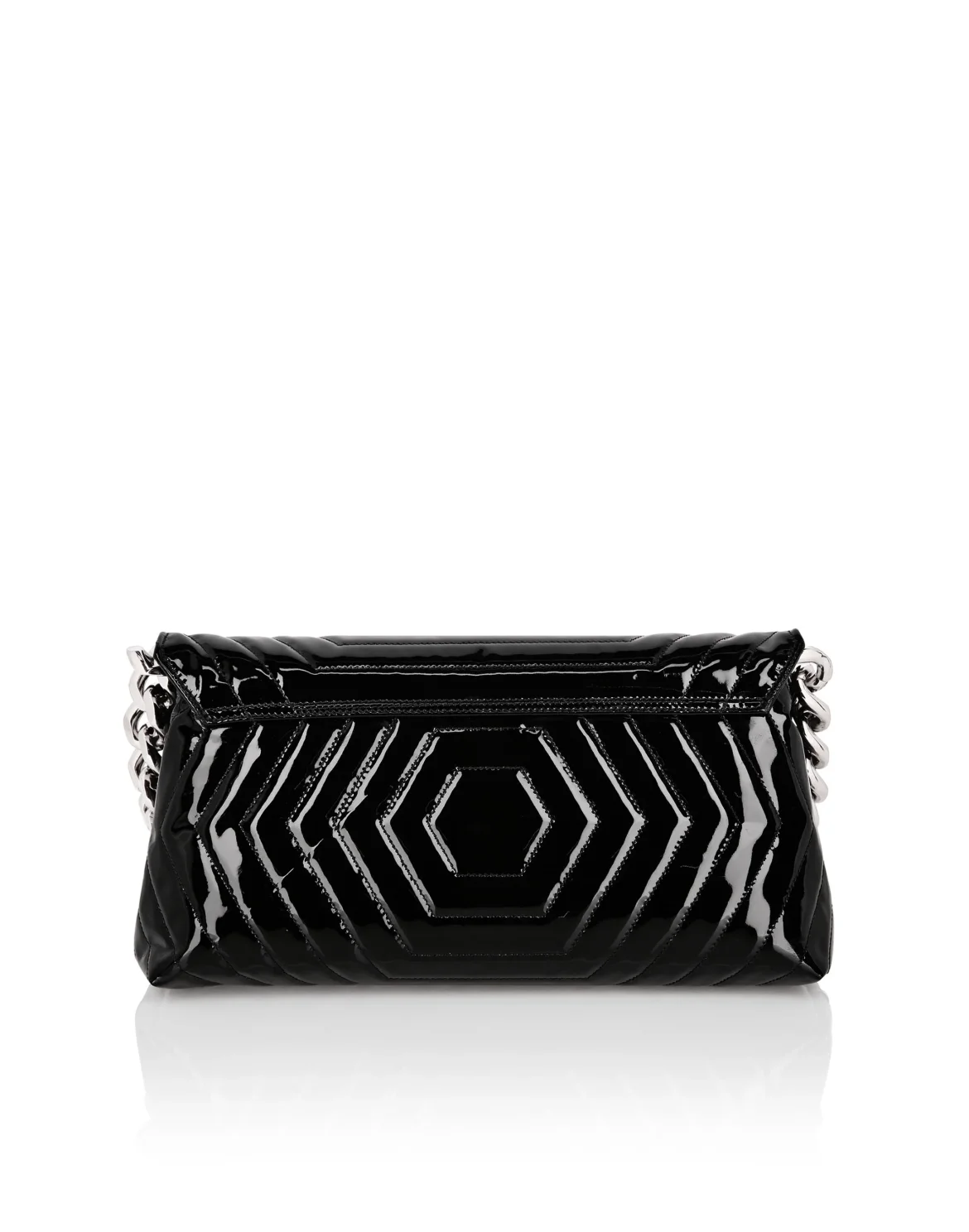 Patent Leather Small Shoulder Bag Stones, цвет: Черный