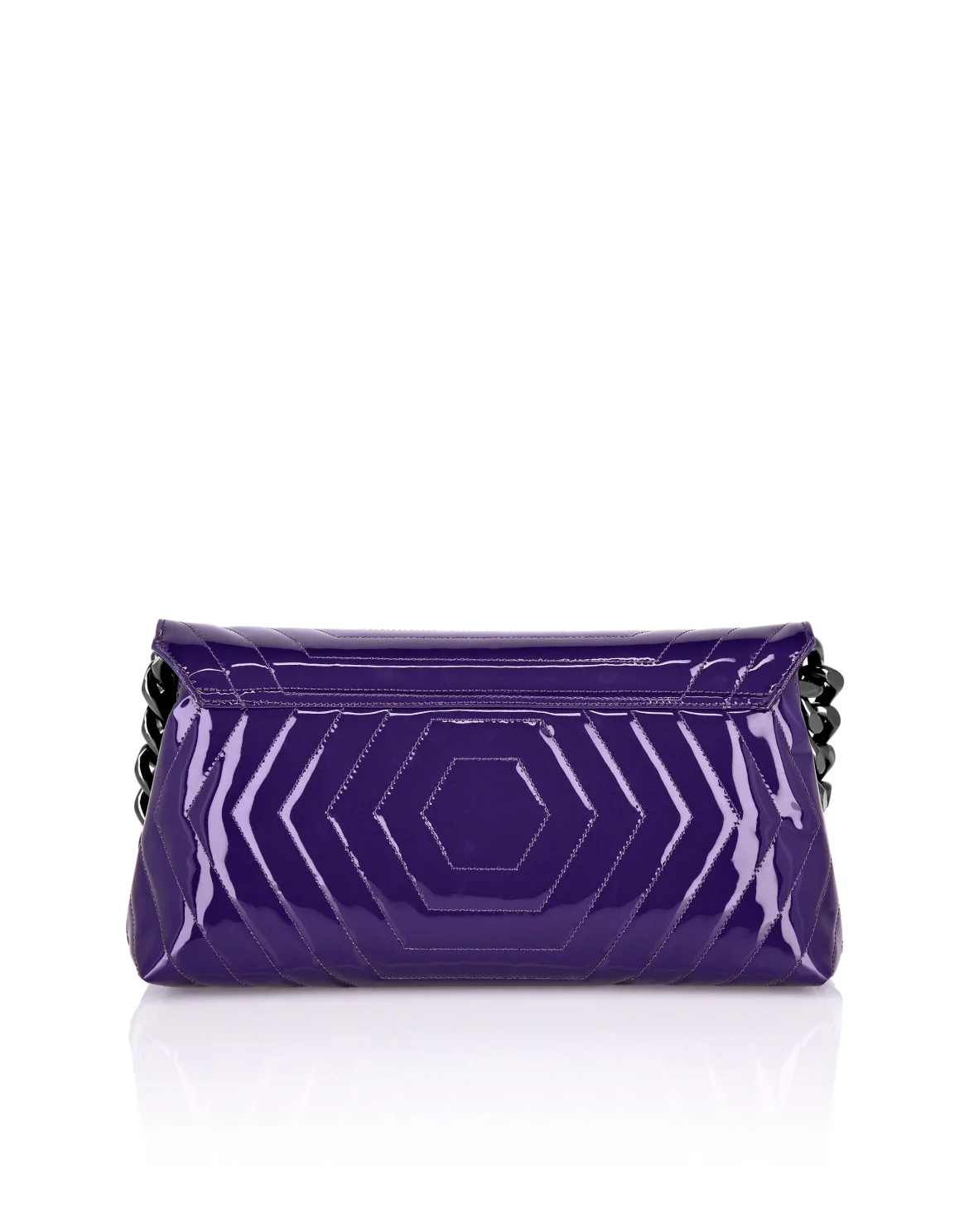 Patent Leather Small Shoulder Bag Stones, цвет: Фиолетовый