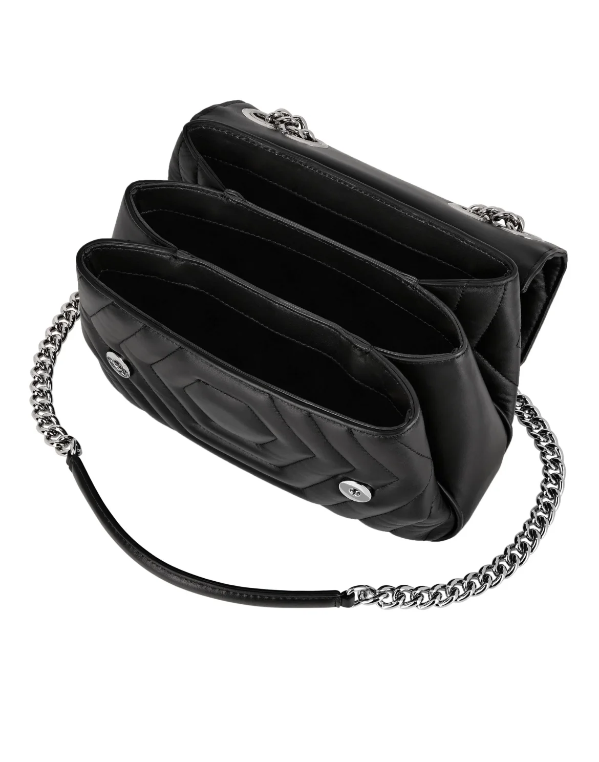 Nappa Shoulder Bag Hexagon, цвет: Черный