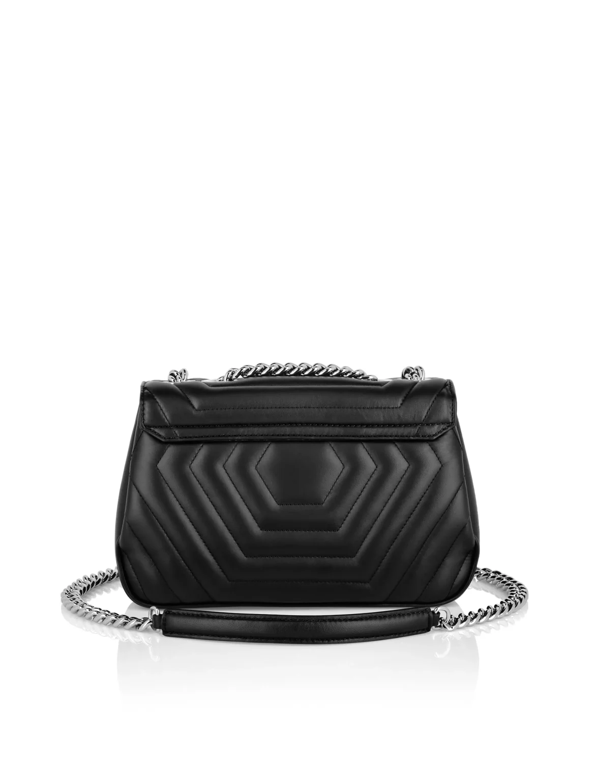 Nappa Shoulder Bag Hexagon, цвет: Черный