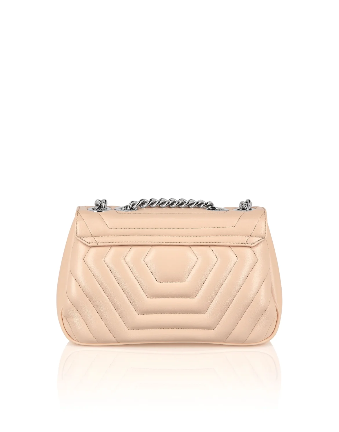 Nappa Shoulder Bag Hexagon, цвет: Розовый