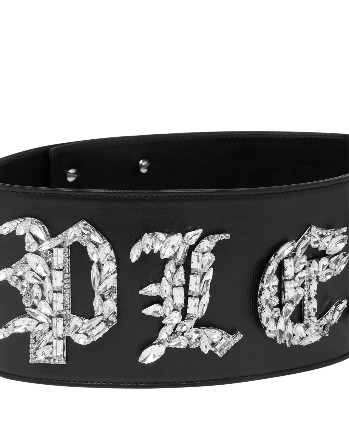 Leather Belt Gothic Plein, цвет: Черный