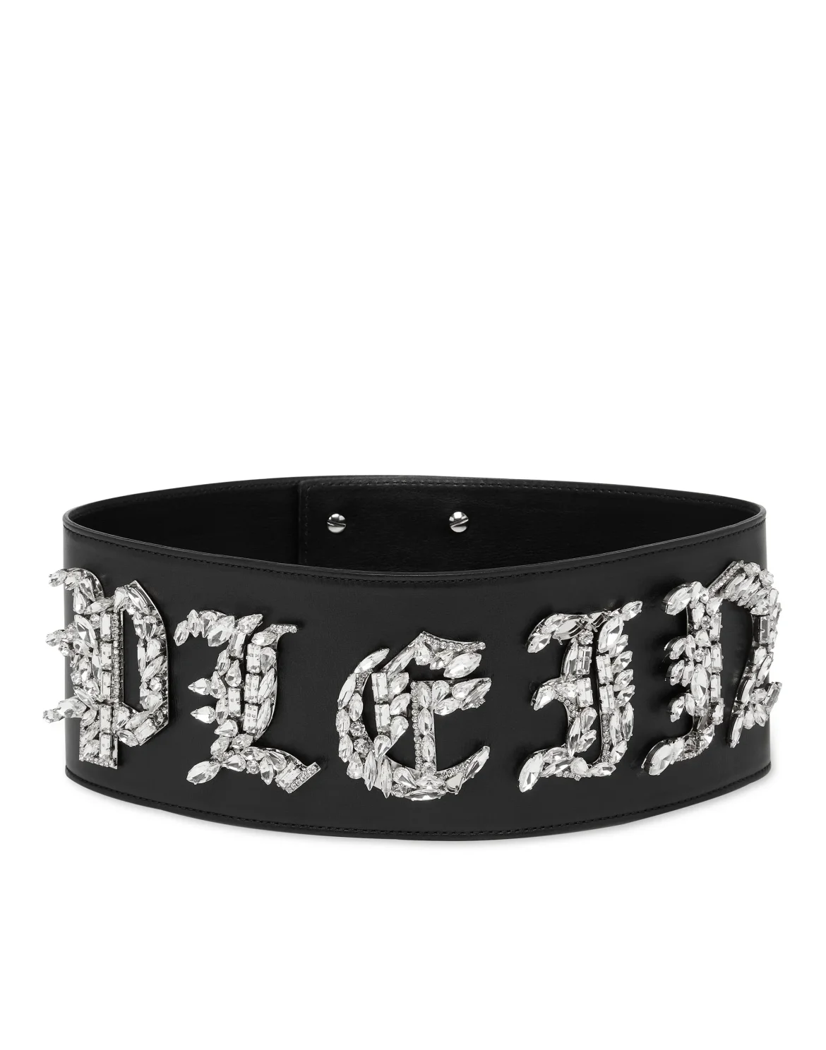 Leather Belt Gothic Plein, цвет: Черный