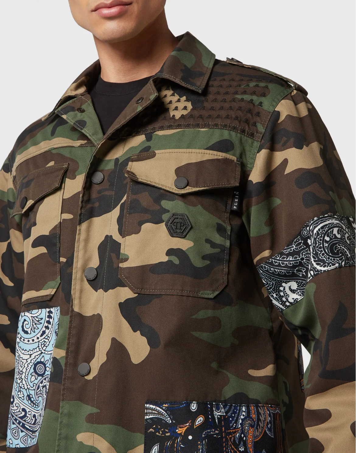 Denim Jacket Paisley Foulard, цвет: Камуфляж