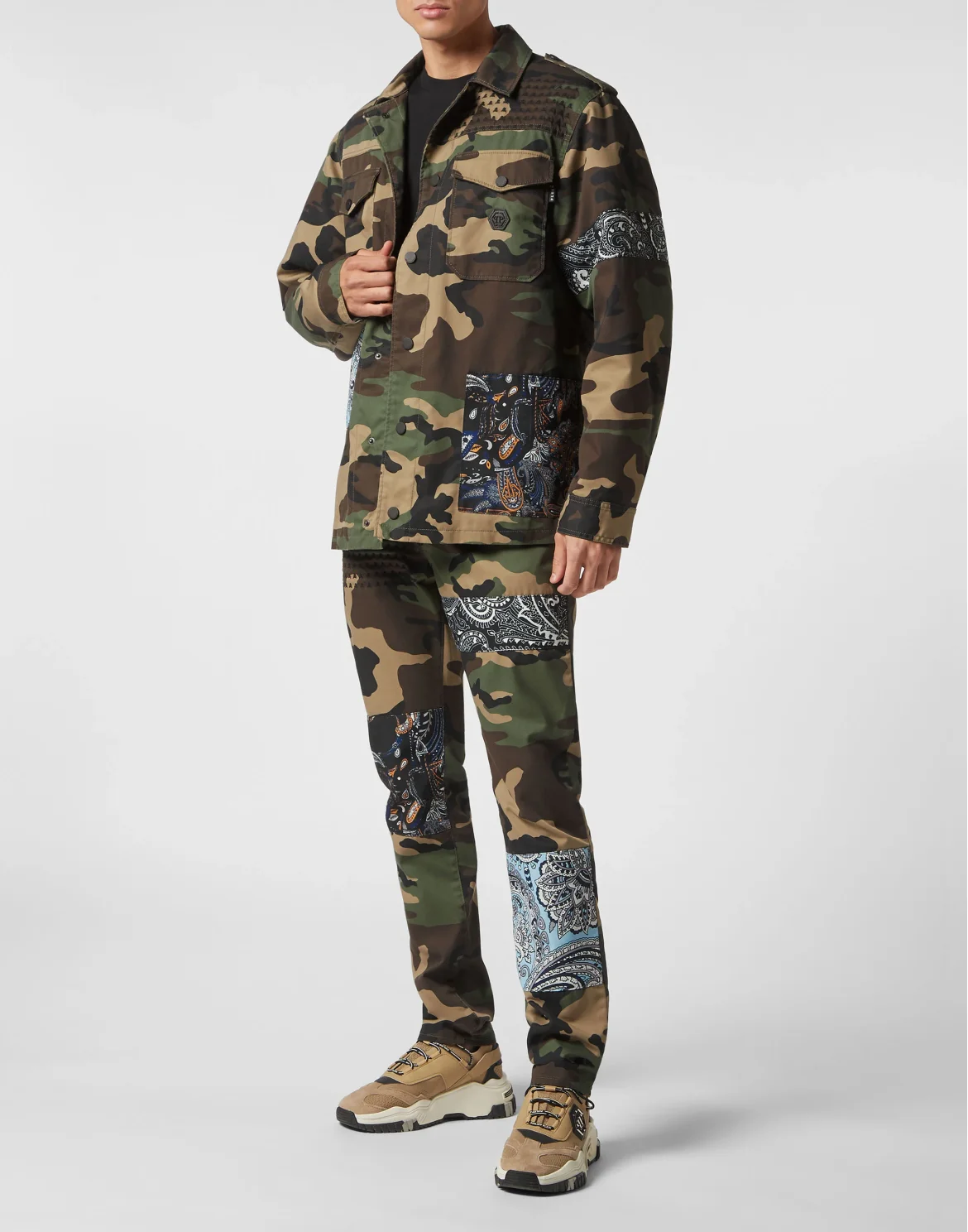 Denim Jacket Paisley Foulard, цвет: Камуфляж