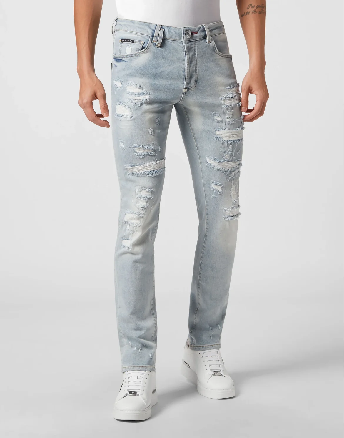 Denim Trousers Super Straight Cut Fit, цвет: Голубой