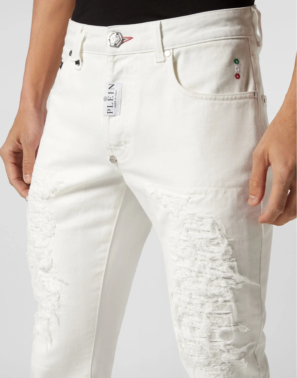 Denim Trousers Super Straight Cut Fit, цвет: Белый