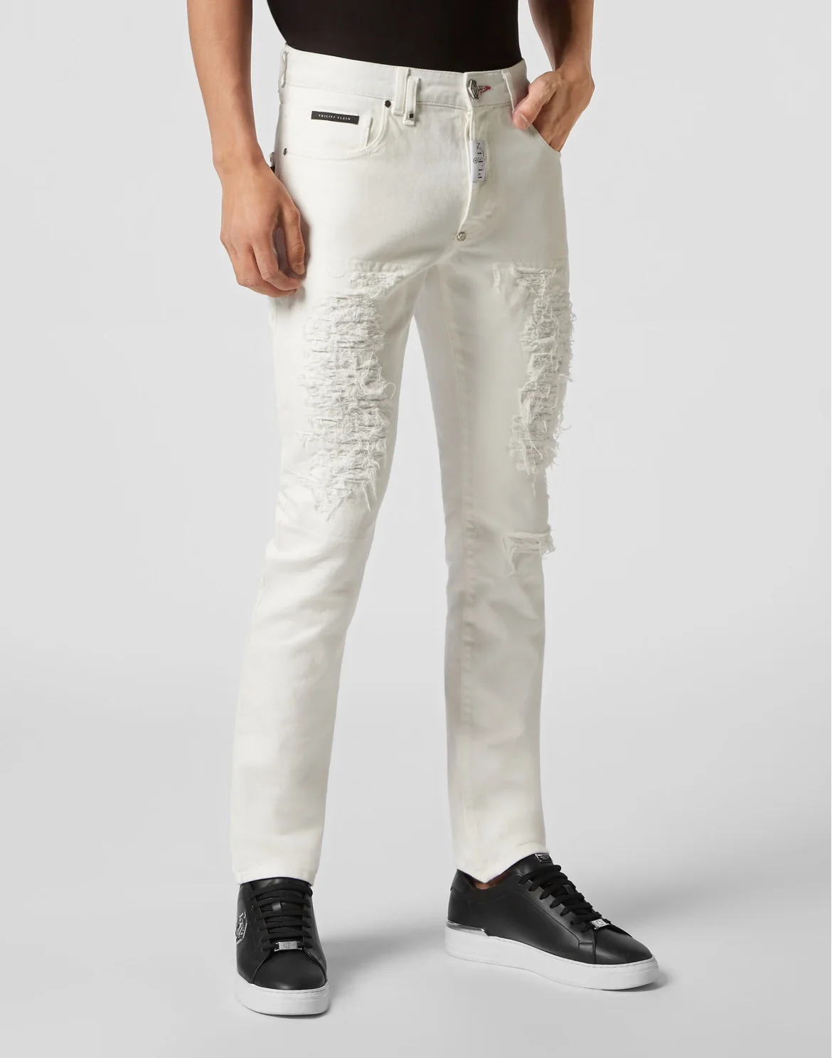 Denim Trousers Super Straight Cut Fit, цвет: Белый