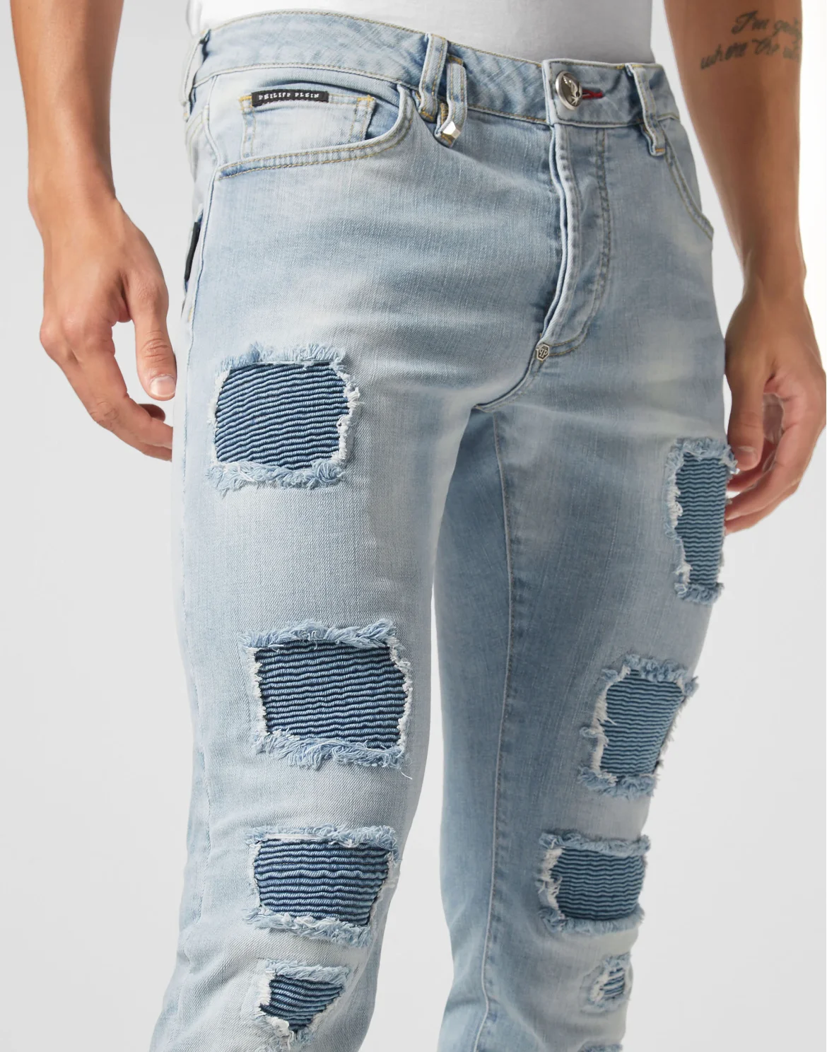 Denim Trousers Super Straight Cut Fit, цвет: Голубой