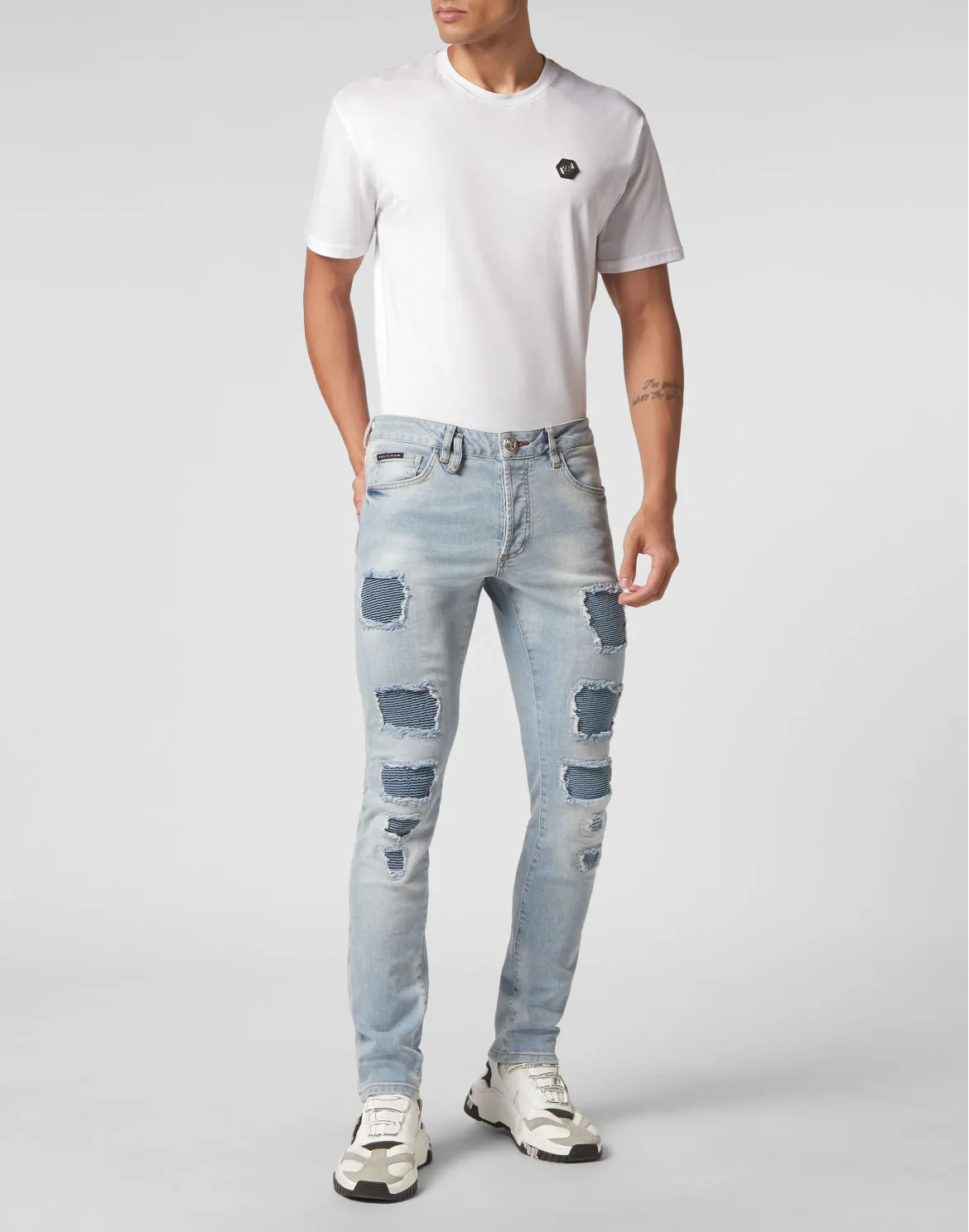 Denim Trousers Super Straight Cut Fit, цвет: Голубой