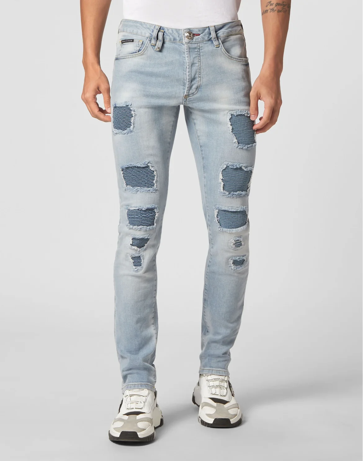 Denim Trousers Super Straight Cut Fit, цвет: Голубой