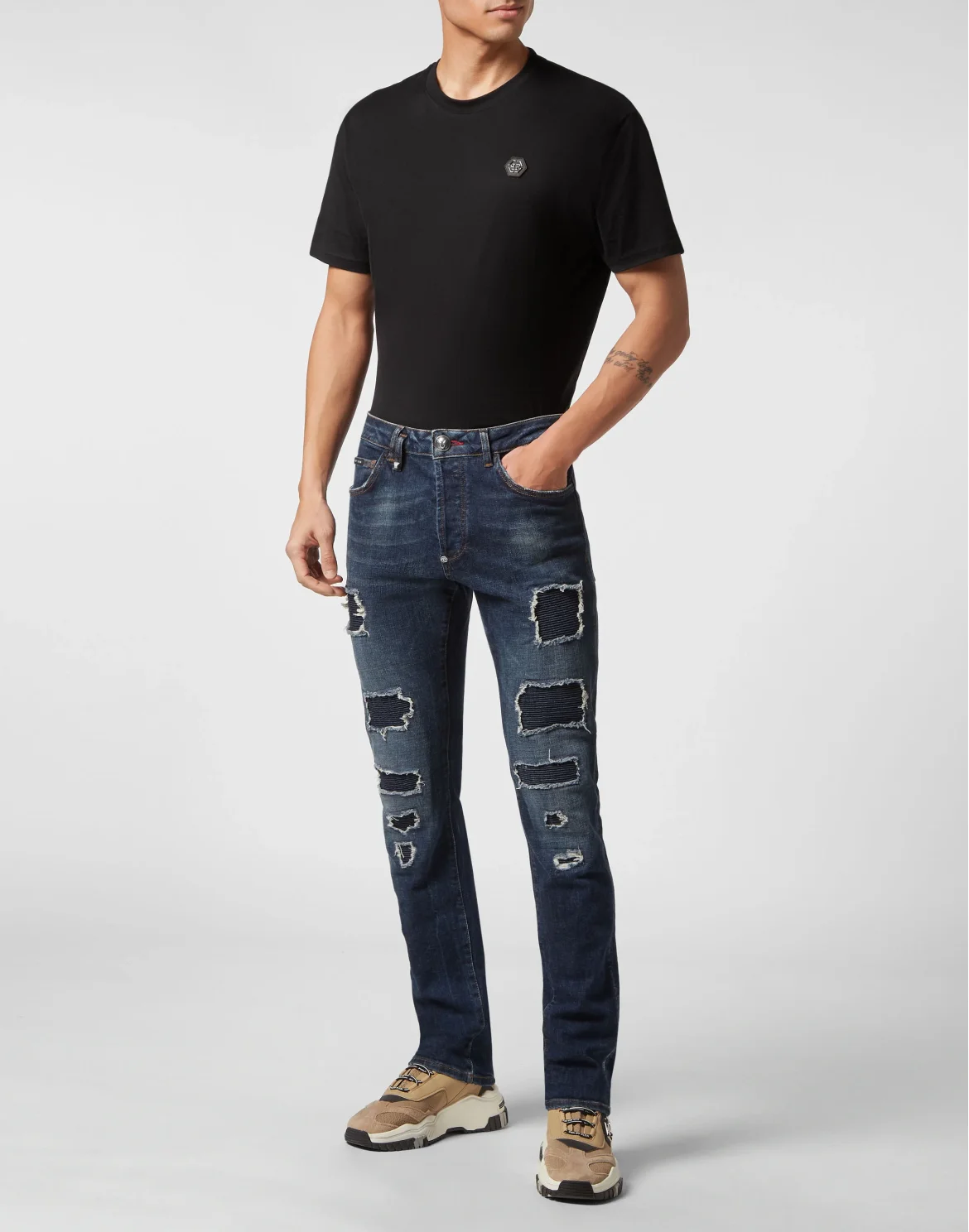 Denim Trousers Super Straight Cut Fit, цвет: Синий