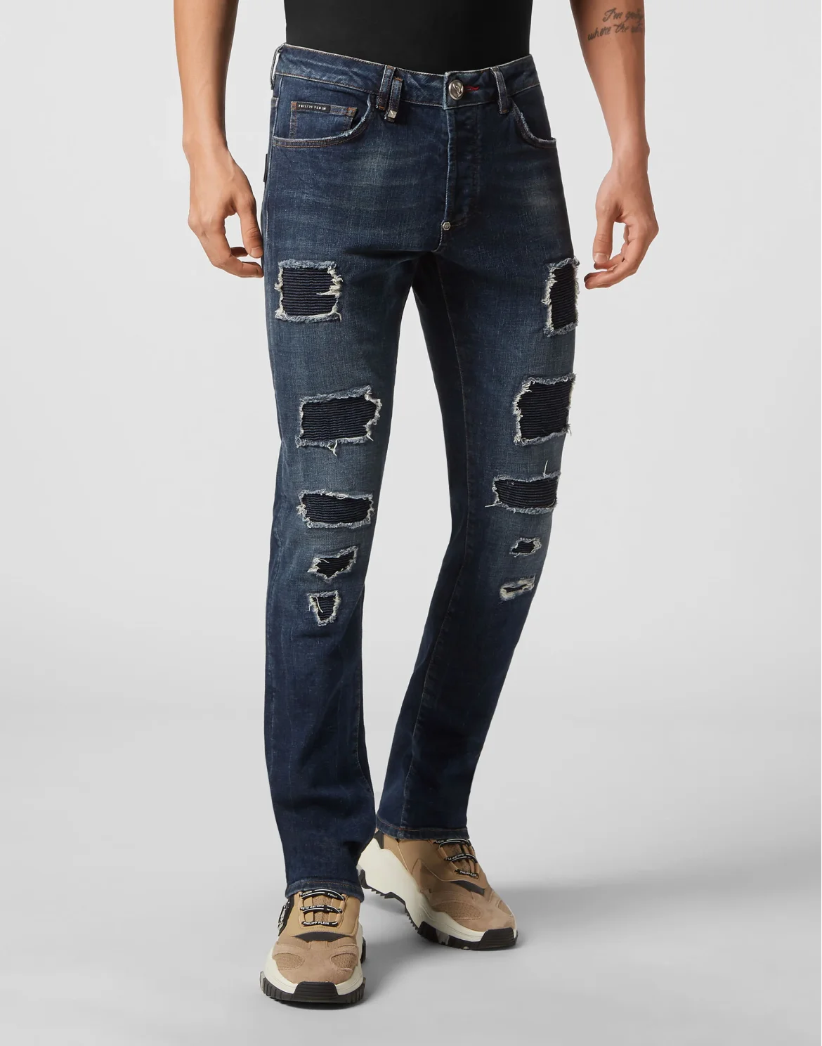 Denim Trousers Super Straight Cut Fit, цвет: Синий
