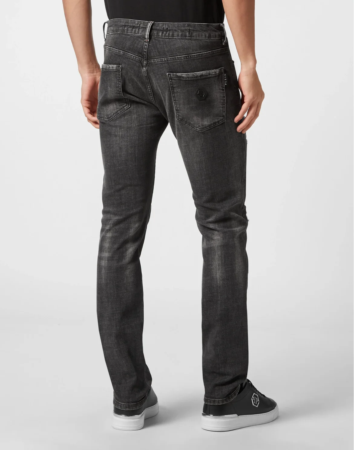 Denim Trousers Super Straight Cut Fit, цвет: Черный