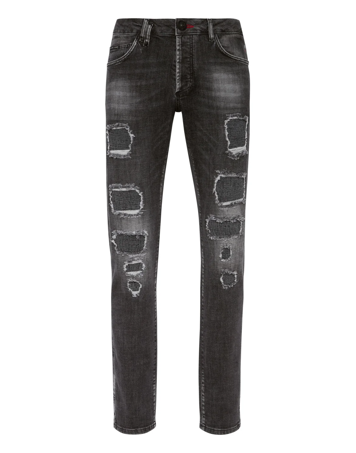 Denim Trousers Super Straight Cut Fit, цвет: Черный
