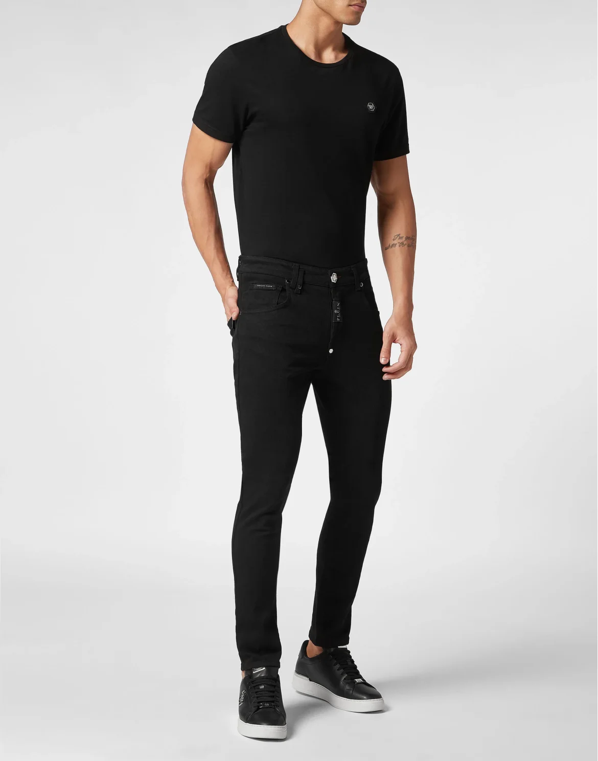 Denim Trousers Skinny Fit, цвет: Черный