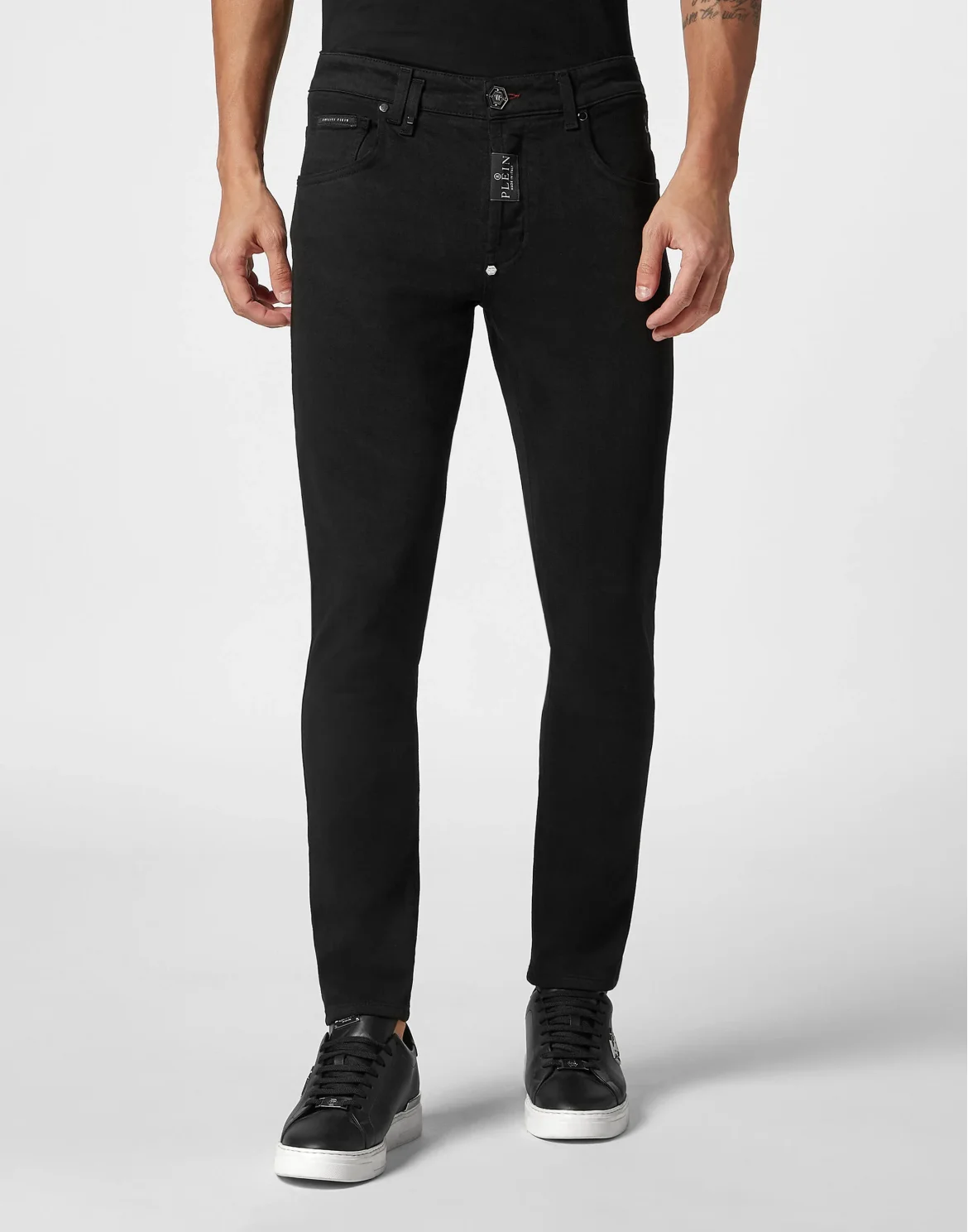 Denim Trousers Skinny Fit, цвет: Черный