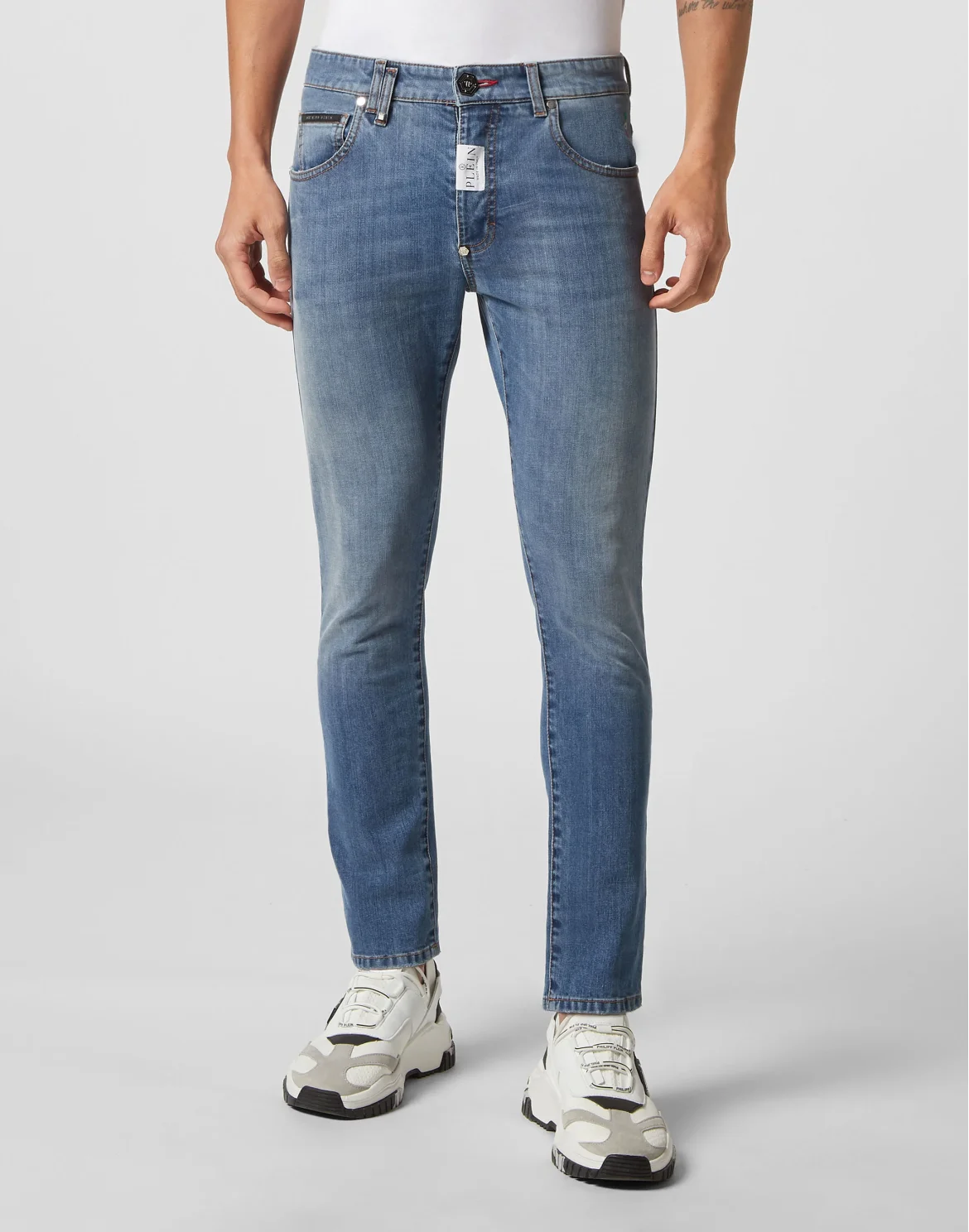 Denim Trousers Skinny Fit, цвет: Синий