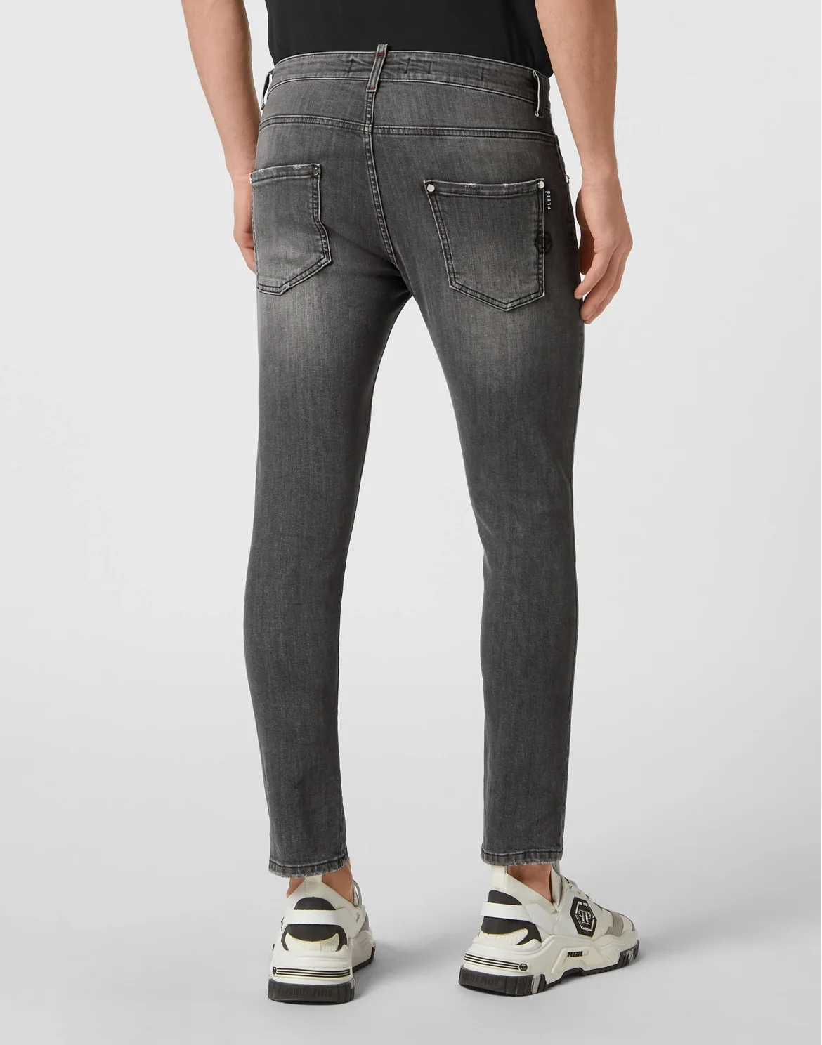 Denim Trousers Skinny Fit, цвет: Серый