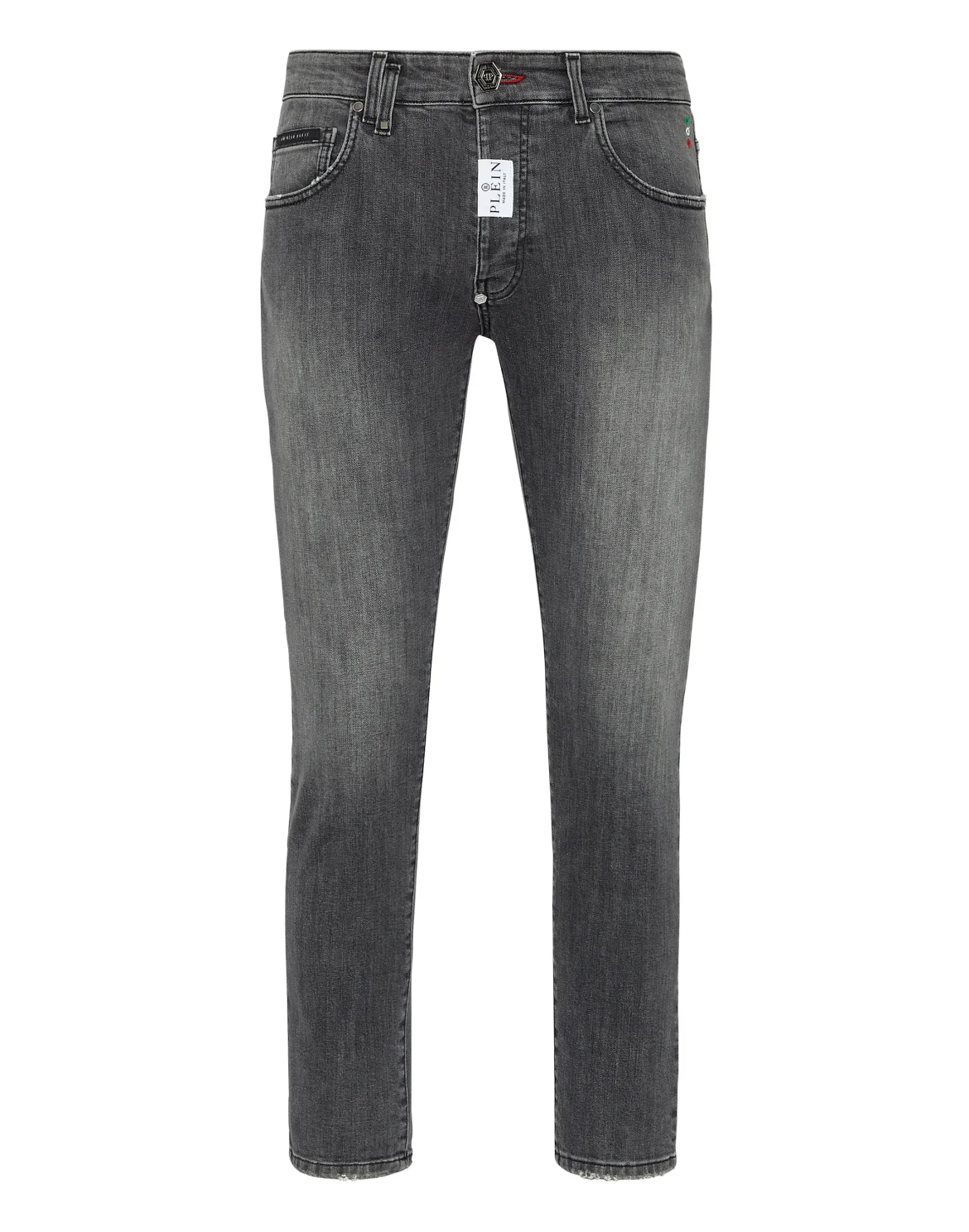 Denim Trousers Skinny Fit, цвет: Серый