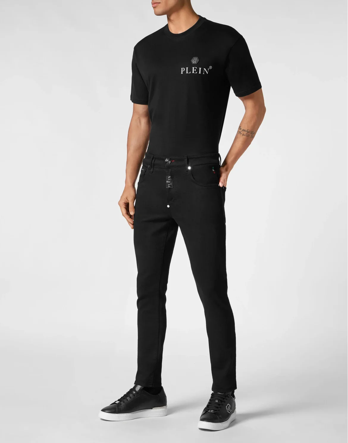 Denim Trousers Skinny Fit, цвет: Черный