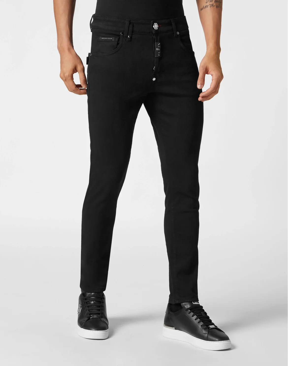 Denim Trousers Skinny Fit, цвет: Черный