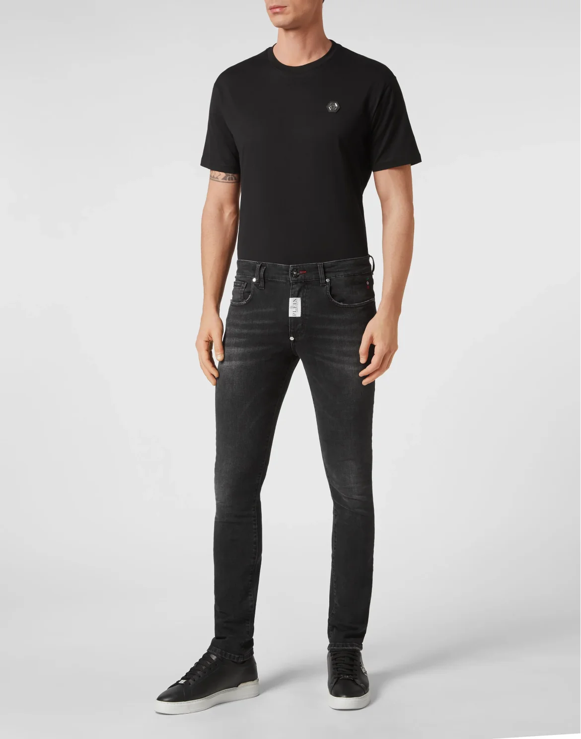 Denim Trousers Super Fit, цвет: Черный