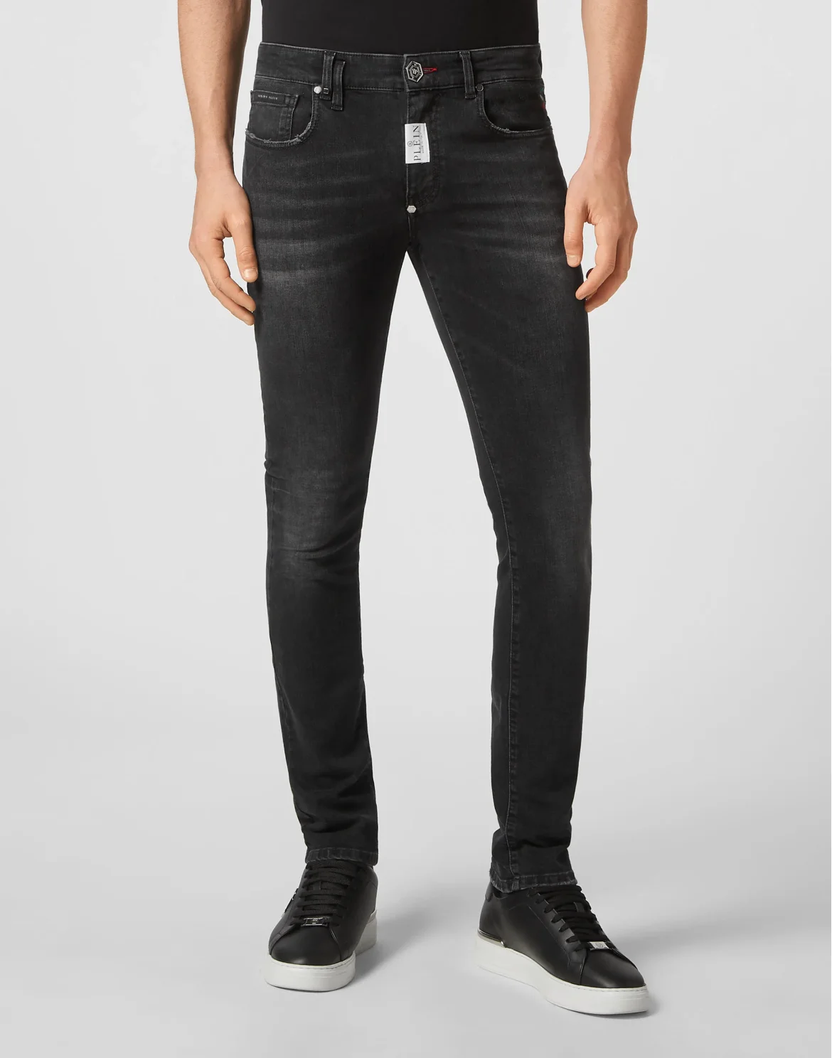 Denim Trousers Super Fit, цвет: Черный