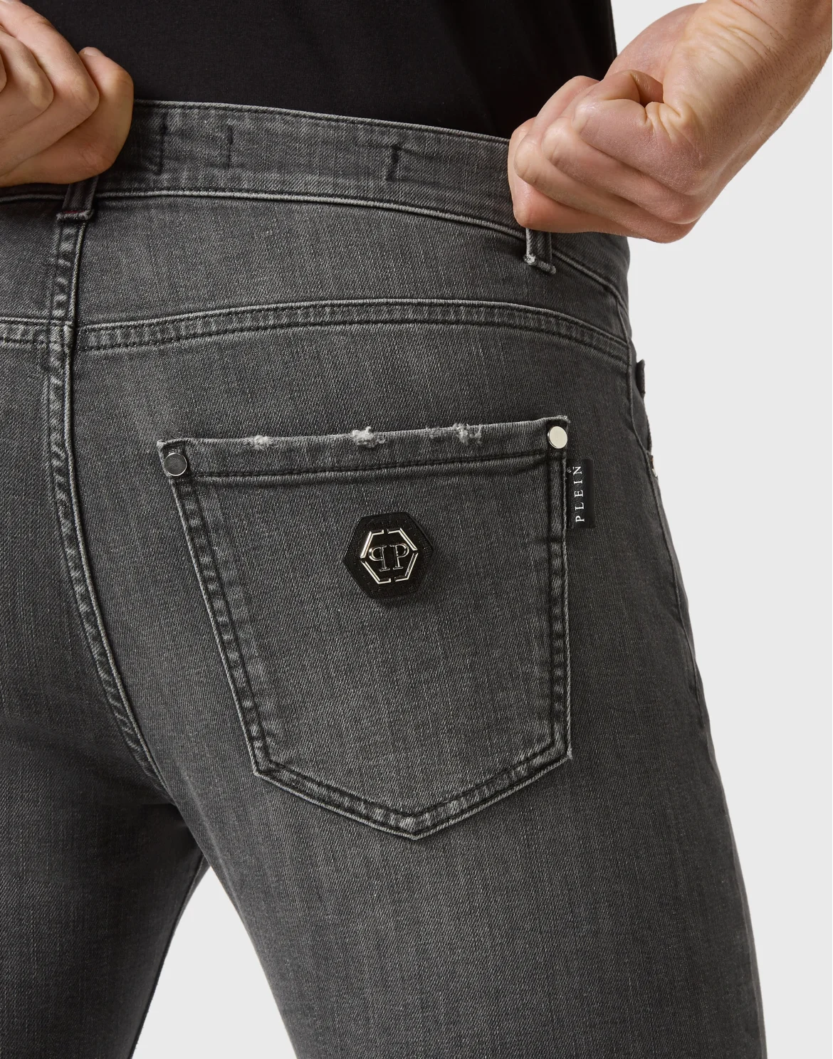 Denim Trousers Super Fit, цвет: Серый