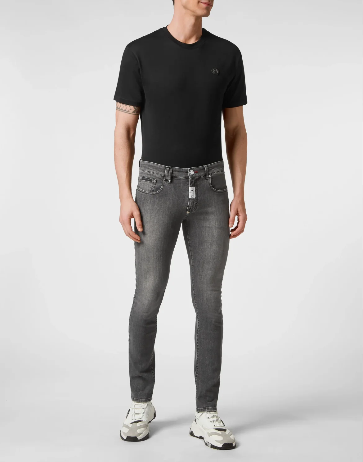 Denim Trousers Super Fit, цвет: Серый