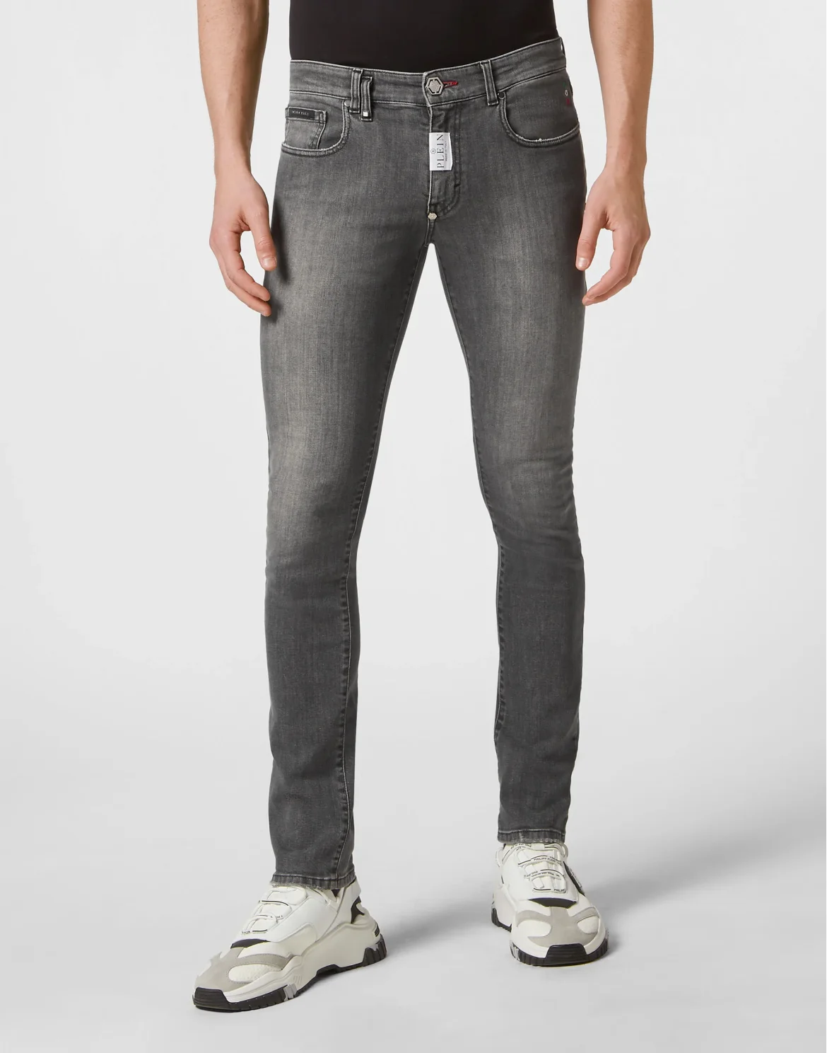 Denim Trousers Super Fit, цвет: Серый