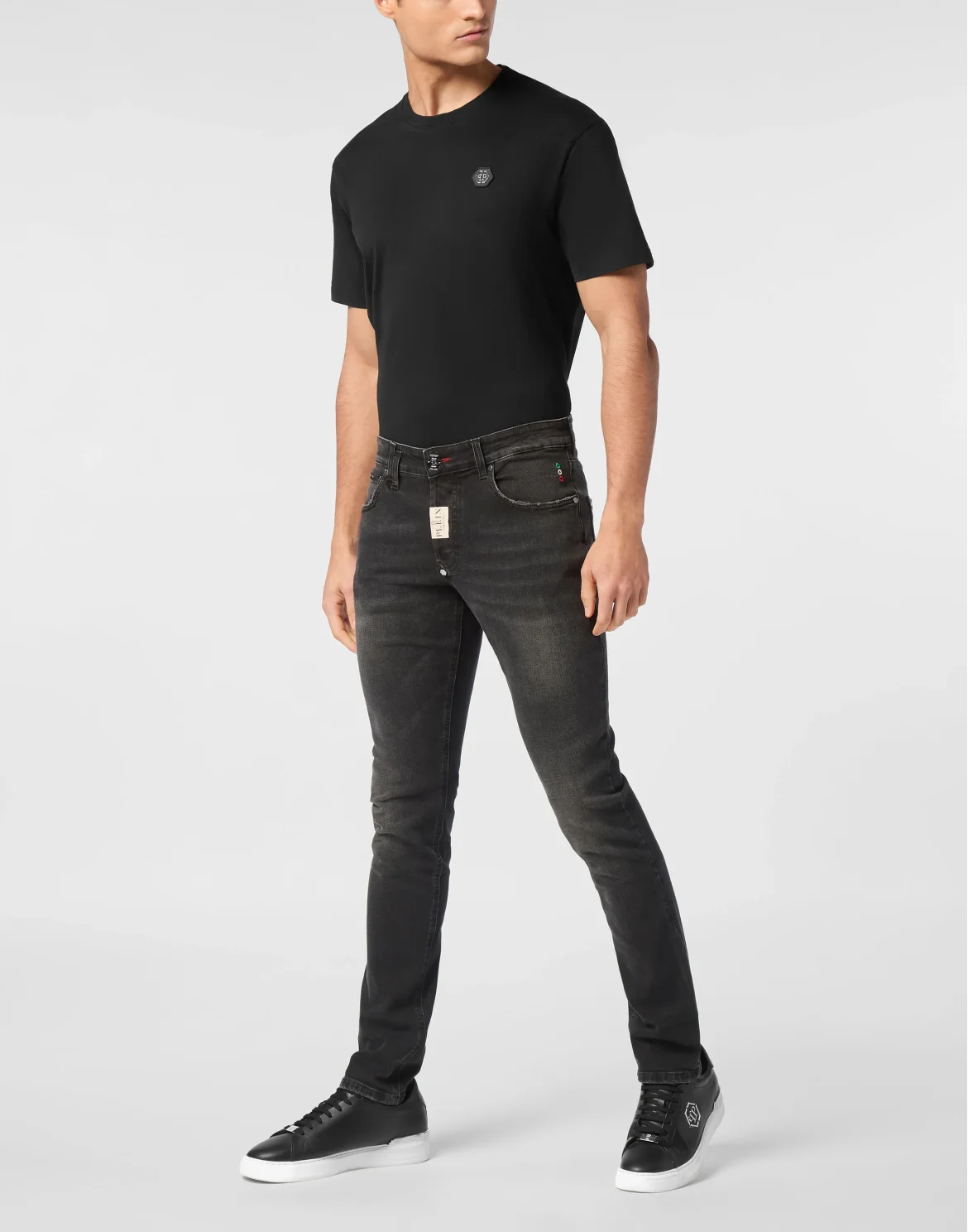 Denim Trousers Super Straight Cut, цвет: Черный