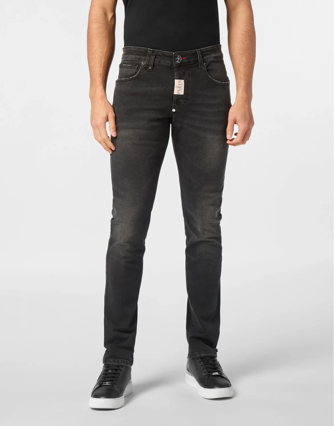 Denim Trousers Super Straight Cut, цвет: Черный