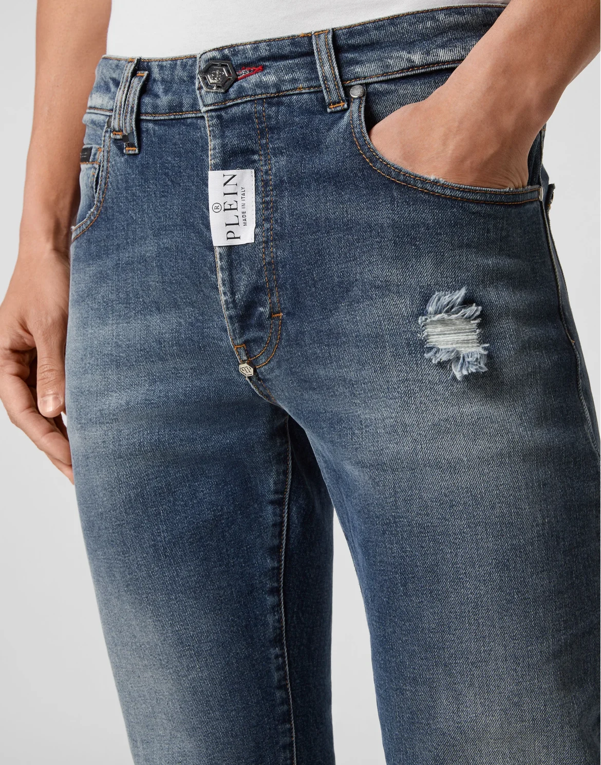 Denim Trousers Super Straight Cut, цвет: Синий