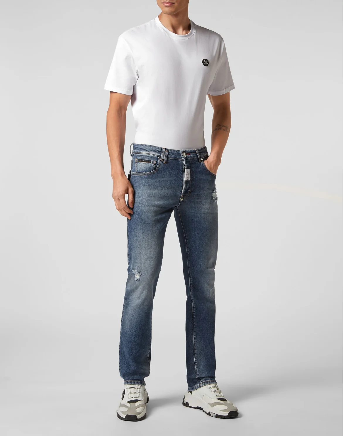 Denim Trousers Super Straight Cut, цвет: Синий