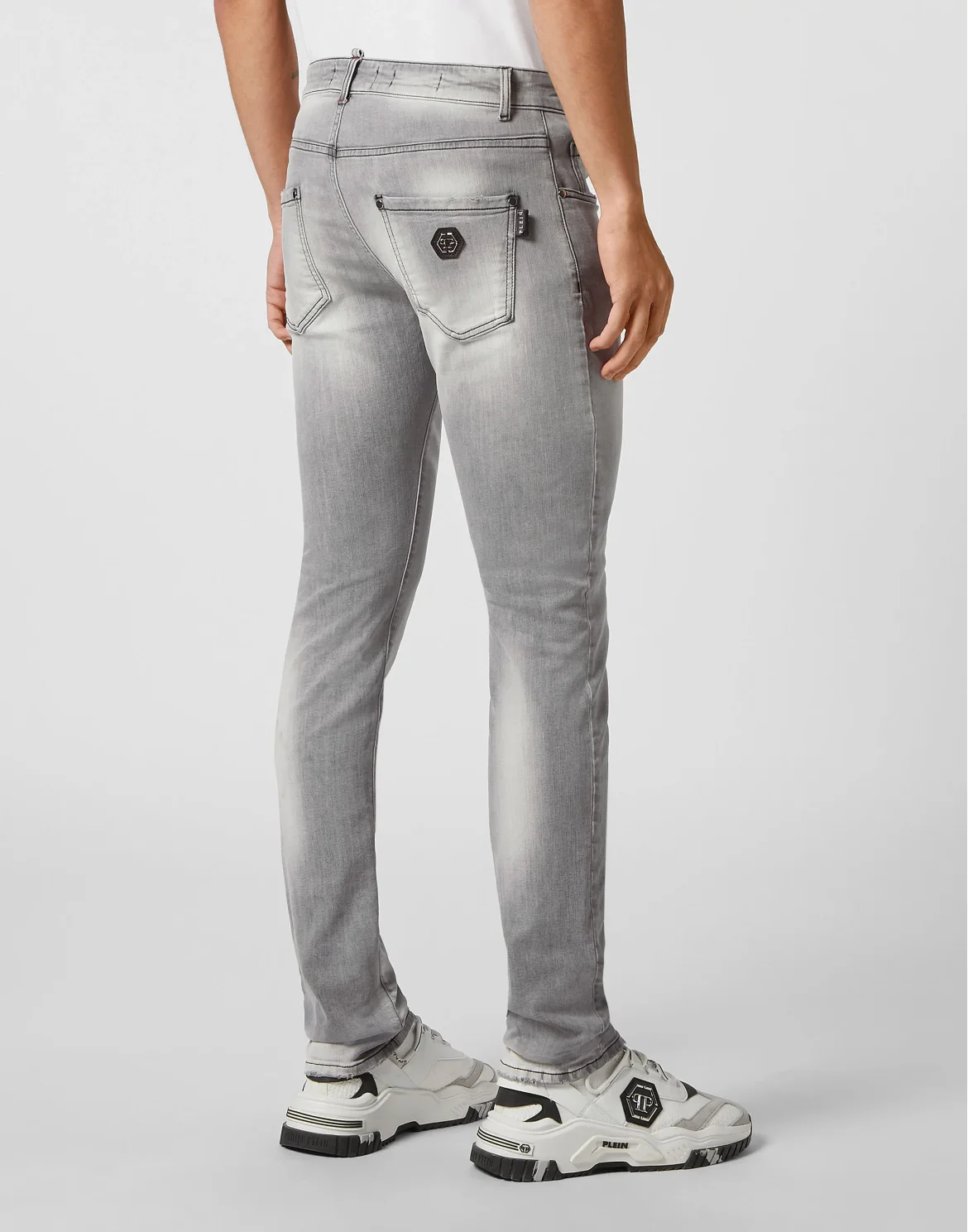 Denim Trousers Super Straight Cut, цвет: Серый