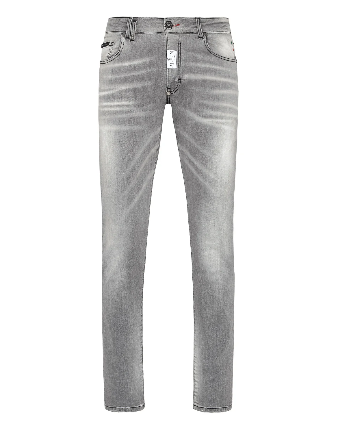 Denim Trousers Super Straight Cut, цвет: Серый