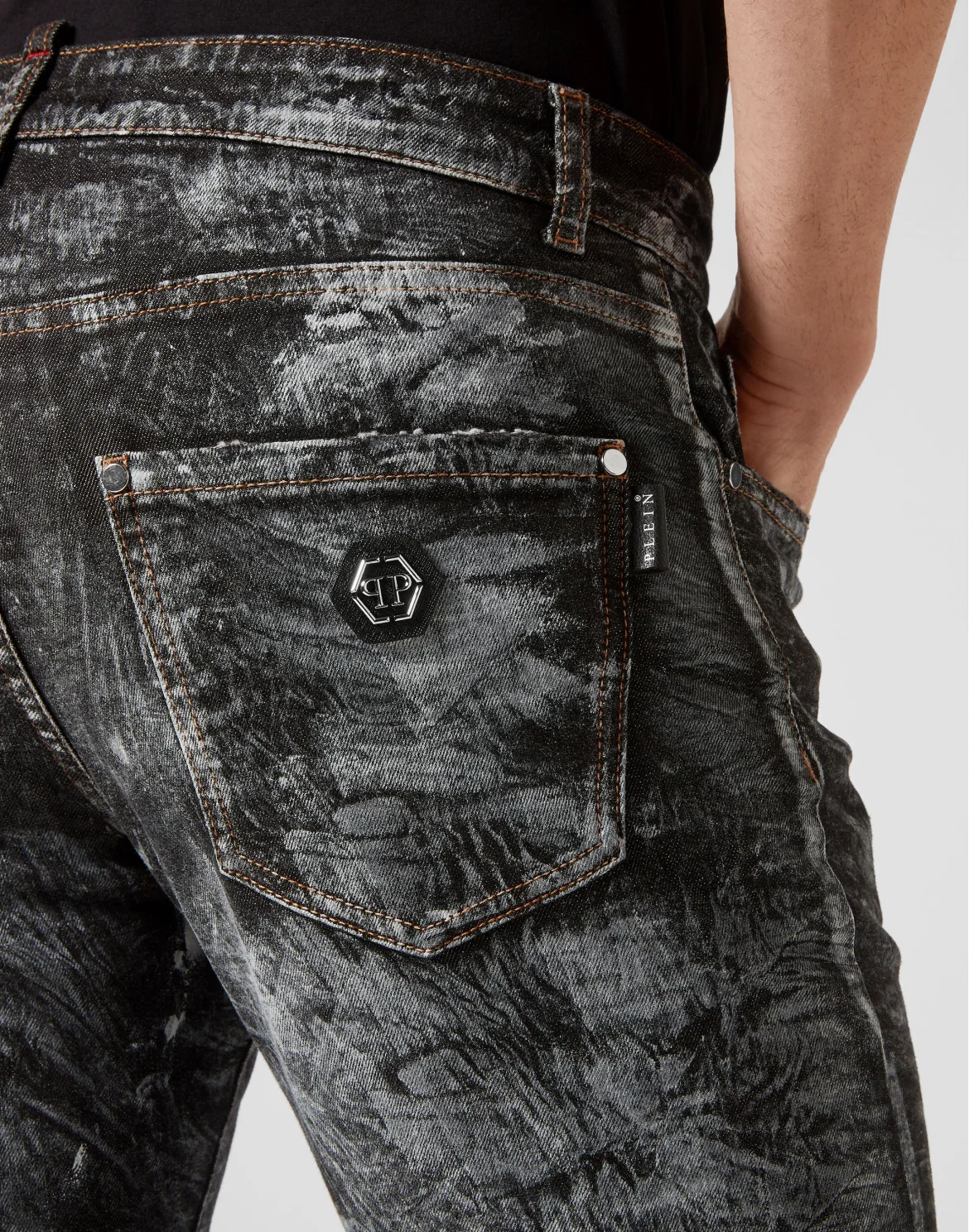 Denim Trousers Super Straight Cut, цвет: Черный
