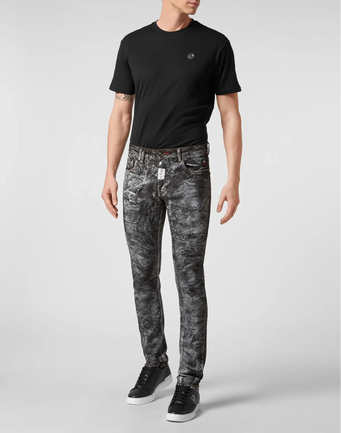 Denim Trousers Super Straight Cut, цвет: Черный