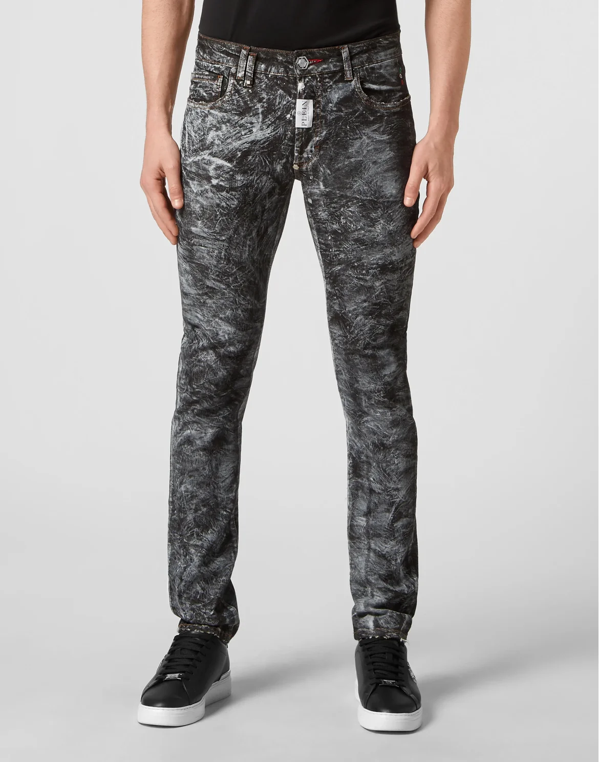 Denim Trousers Super Straight Cut, цвет: Черный