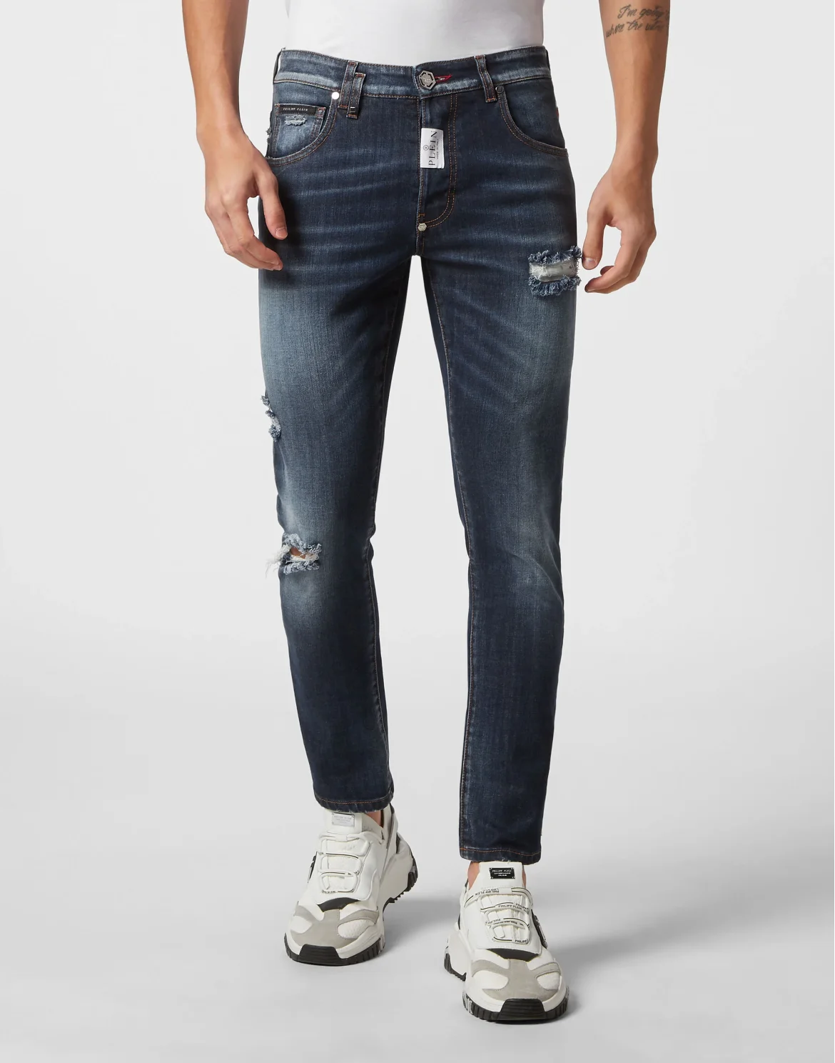 Denim Trousers Skinny Fit, цвет: Синий