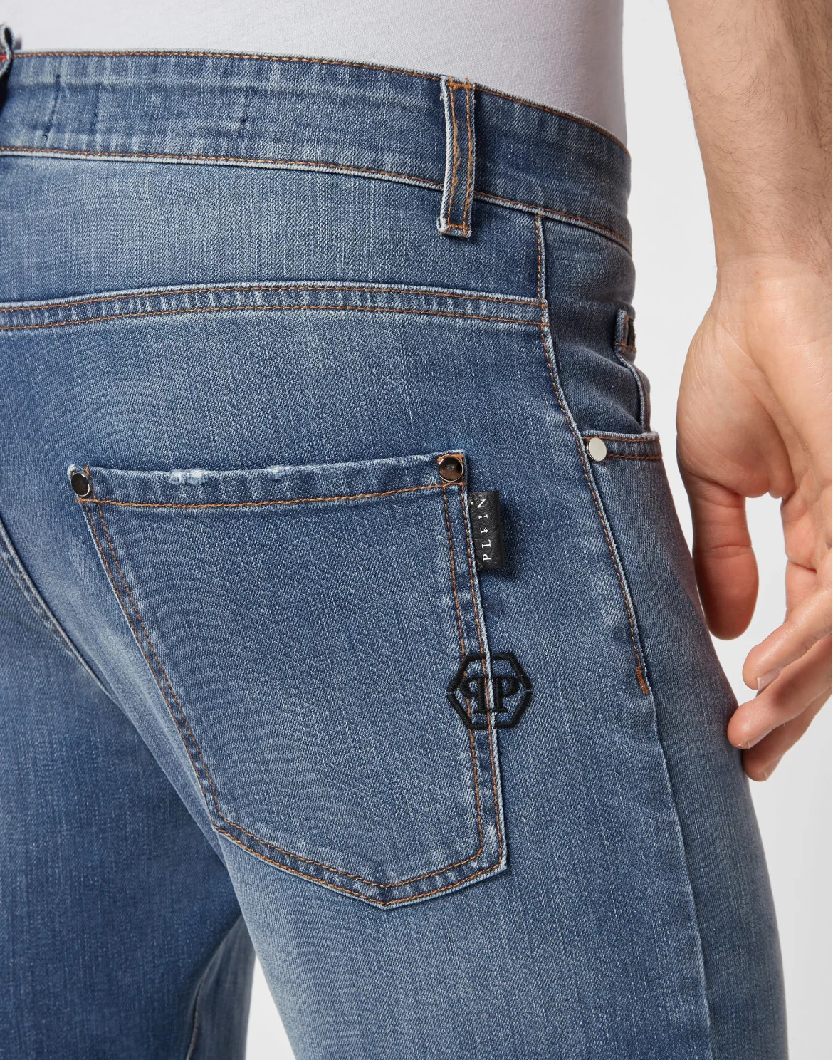 Denim Trousers Skinny Fit, цвет: Синий