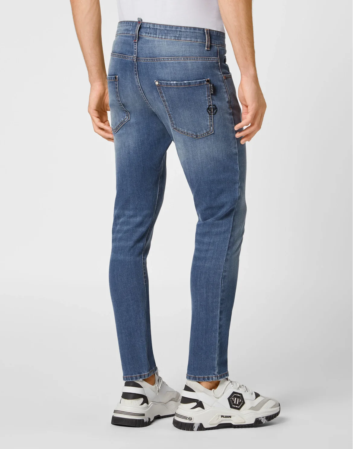 Denim Trousers Skinny Fit, цвет: Синий